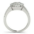 thumbnail image 2 of 14k White Gold Pave Style Diamond Engagement Ring (1 3/8 cttw) Size 5, 2 of 3