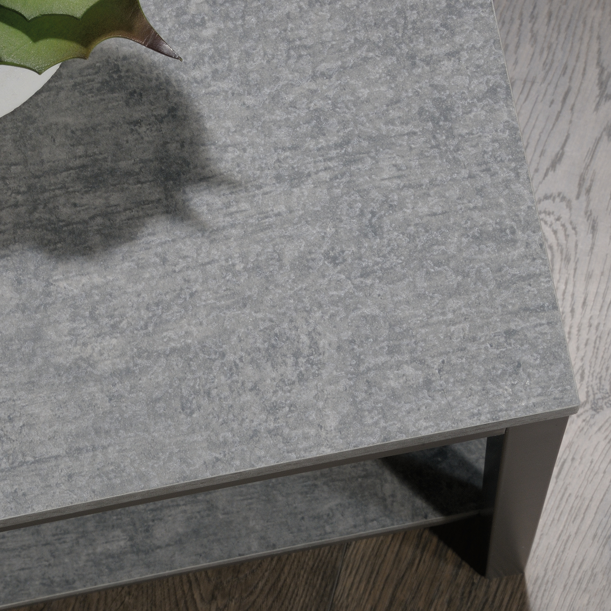 Curiod Square Metal Frame End Table, Faux Concrete Finish - image 3 of 9