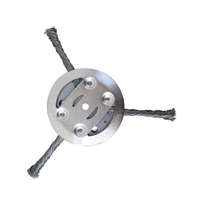 YOPTOP Steel Wire Brush Cutter Trimmer Head Upgraded Less Twisted Wires Unbreakable Wired Trimmer Blade Less Load for Grass String Trimmer Indestructible Durable Metal Weed Trimmer Head,a