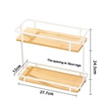 thumbnail image 6 of Sturdy And Stylish Wood Double-Layer Storage Rack For Efficient Organization, 6 of 8