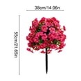 thumbnail image 3 of Artificial Flower Stakes, Fake Flowers for Outside UV Resistant, Realistic Faux Plants with Ground Spike for Garden, Porch, Yard Outdoor Decor, 3 of 6