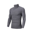 thumbnail image 2 of Mens Turtleneck Sweaters Long Sleeve Slim Fit Ribbed Knit Thermal Pullover Sweater, 2 of 9