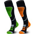 thumbnail image 1 of Calcetines de esquí Unenow de lana merino térmicos hasta la rodilla, 2 pares, 1 of 6