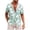 Mint Green, variant on ALLLIST Big And Tall Men Shirts Short Sleeve Collared Hawaiian Button Down Shirts Casual Green Mens Clothing