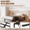 thumbnail image 4 of COMASACH 12 inch Twin Bed Frame, Easy Assembly, Heavy Duty Metal Platform, Noise Free, Black, 4 of 8