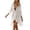 C-White290, variant on DHFJKG Women Summer Crochet Swimwear Cover-Ups Beach Deep V Neck Cardigan Dress Lace Up Fashion Vacation Resort Clothes 3/4 Sleeve Stylish Beachwear