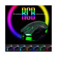 thumbnail image 3 of AJAZZ AJ52 Wired Mouse 7 RGB Backlight DPI Adjustable Professional E-sport Gaming USB Mouse for Computer - Black 2, 3 of 5
