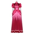 thumbnail image 4 of Disfraz de melocotón para mujer y niña, disfraz de princesa rosa, mono, guantes, traje de fiesta de carnaval y Halloween, devolución gratuita, 4 of 5