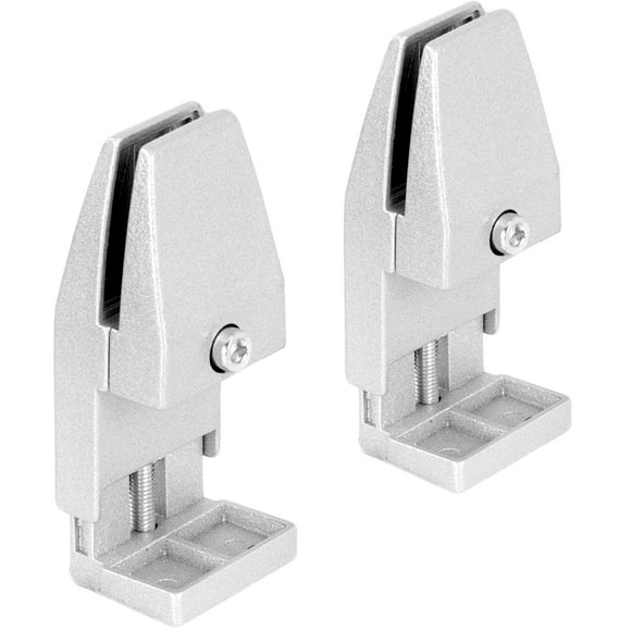 VIVO Silver Desk Clamps for Privacy Panels & Acrylic Shields (Set of 2)