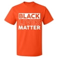 thumbnail image 2 of OXI T-Shirt - Black Lives Matter, Basic Casual T-Shirt for Men's and Women Fleece T-Shirt Short Sleeve - Orange X-Large, 2 of 3