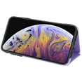 thumbnail image 7 of Wallet Case for iPhone XR Crossbody with Card Holder Shoulder Strap, Magnetic Flip Folio Purse Case Kickstand PU Leather Shockproof Protective Cover for iPhone XR, Purple, 7 of 7
