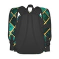 thumbnail image 4 of Goofa Green Mosaic Glass Pattern Backpack for Students – Large Capacity, Lightweight with Adjustable Shoulder Straps, Perfect for School, Travel, 4 of 8