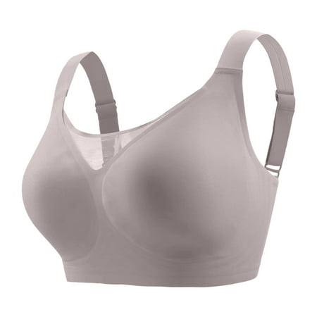 Siilsaa Plus Size Lingerie Women s Cosnufy Sheer Balconette Bra Demi Unlined Plunge Mesh See Through Sexy Bras Underwire Grey L