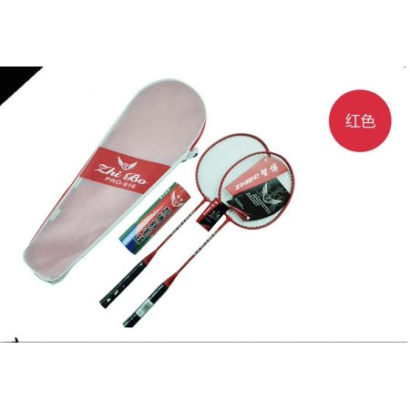 LSFYSZD 2 Player Badminton Racquets Set Double Rackets Alloy Shaft Badminton Racket Set Red  Blue  Green