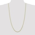 thumbnail image 2 of Auriga Fine Jewelry 10K Yellow Gold 2.5 mm Diamond-Cut Lightweight Rope Chain Necklace for Women 30", 2 of 6