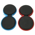 thumbnail image 2 of 2Pcs Earplug Carrying Case Red + Blue Round Storage Bag Portable Earphone Storage Bag for Earphone USB Cable, 2 of 8