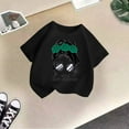 thumbnail image 4 of Hienoo Toddler Girls' T-Shirt Short Sleeved Graphic T Shirt Summer Casual T Shirt, 4 of 4