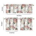 thumbnail image 6 of Pioneer Kitchen Curtains and Valance Set 24 Inch Tier Pioneer Colorful Floral Curtains Small Drapes for Cafe Living Room Bathroom Farmhouse 3 Pieces Set Rod Pocket, 6 of 6