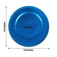 thumbnail image 3 of Efavormart 6 pcs 13" Royal Blue Beaded Round Charger Plates for Tabletop Decor Holiday Wedding Catering Event Decoration, 3 of 11