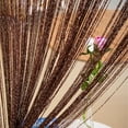 thumbnail image 1 of EIMELI Curtain Beaded Flash Tassel Shiny String Curtain Door Room Window Divider Home Decor Black, 1 of 7