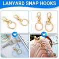 thumbnail image 5 of 100PCS Swivel Clasps Lanyard Snap Hooks with Key Rings, Key Chain Clip Hooks Lobster Claw Clasps for, 5 of 5