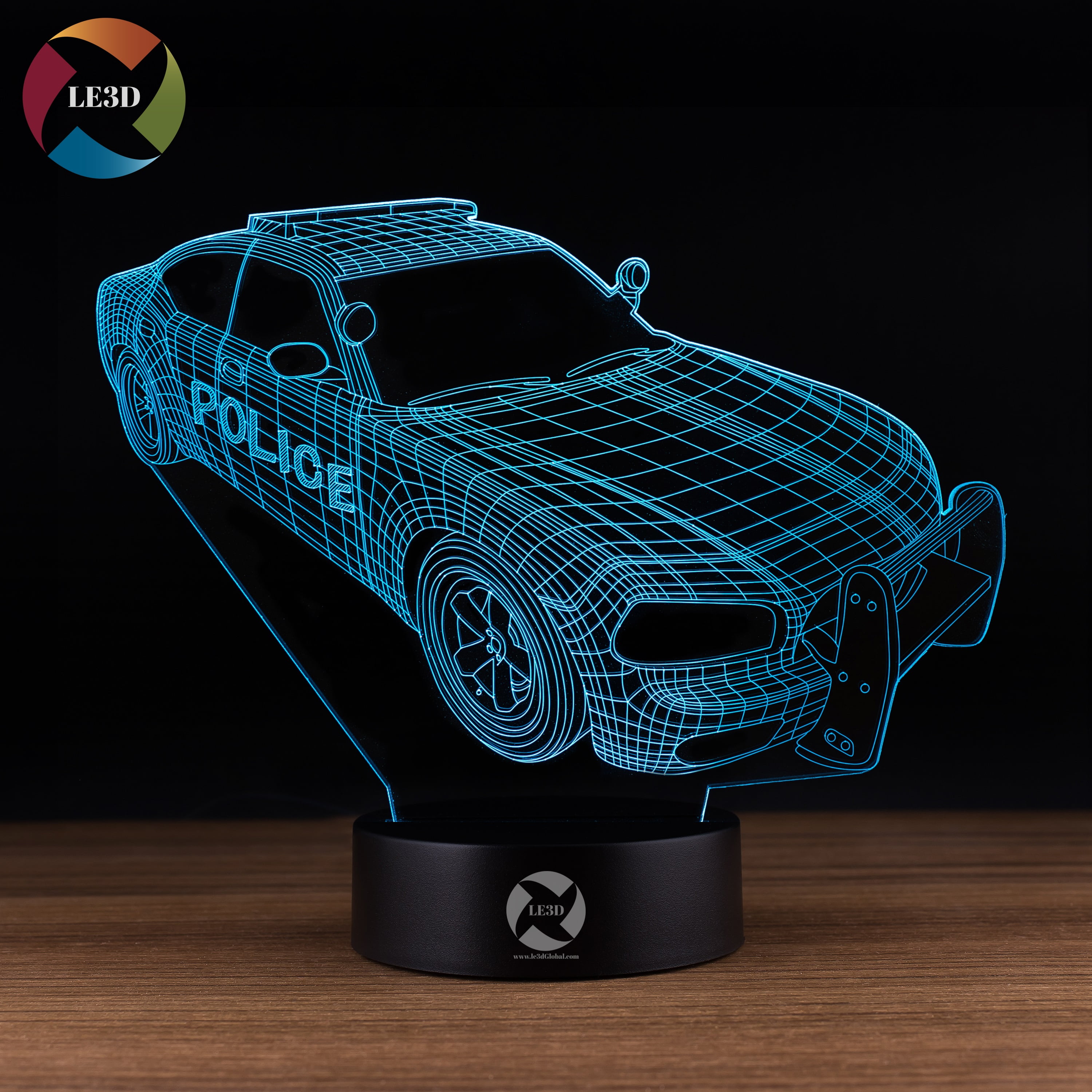 3D Optical Illusion Night Light - 7 LED 