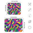 thumbnail image 4 of Yayeee Dish Drying Mat for Kitchen Counter 16"x18" Microfiber Absorbent Pad, Colorful Plaid, 4 of 7