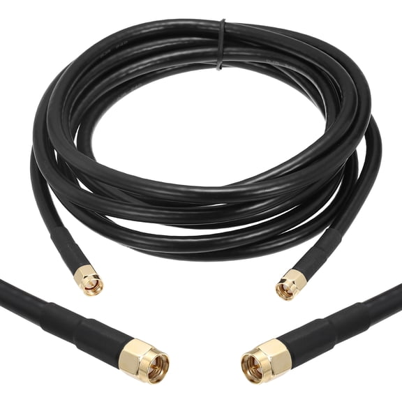 Uxcell KMR/LMR240 Coaxial Extension Cable, 50ohm 25Ft SMA Male to SMA Female RF Low-Loss Coaxial Cable Antenna Extension with Connector for 3G 4G 5G LTE Ham WiFi GPS RF Radio Use