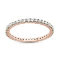 thumbnail image 3 of AFFY Moissanite Diamond Full Eternity Stackable Band Ring For Women in 10K Solid Rose Gold-6.5, 3 of 7