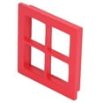 thumbnail image 3 of Dollhouse Window, 4 Panes Birch Compact Size Minimalist Miniature Window Lifelike  For Craft For Decor Red, 3 of 8