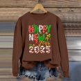 thumbnail image 2 of Wyzesi Sweatshirts pour Tout-Petits Collants Femmes 202 Imprimé Anglais Col Rond Manches Longues Sweatshirt, 2 of 4