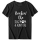 thumbnail image 2 of Gibobby Playera de Manga Corta con Cuello Redondo Blusa estampada T Blusa corta para mujer Camisa con estampado moda Blusa casual para mujer(Negro,CH), 2 of 4