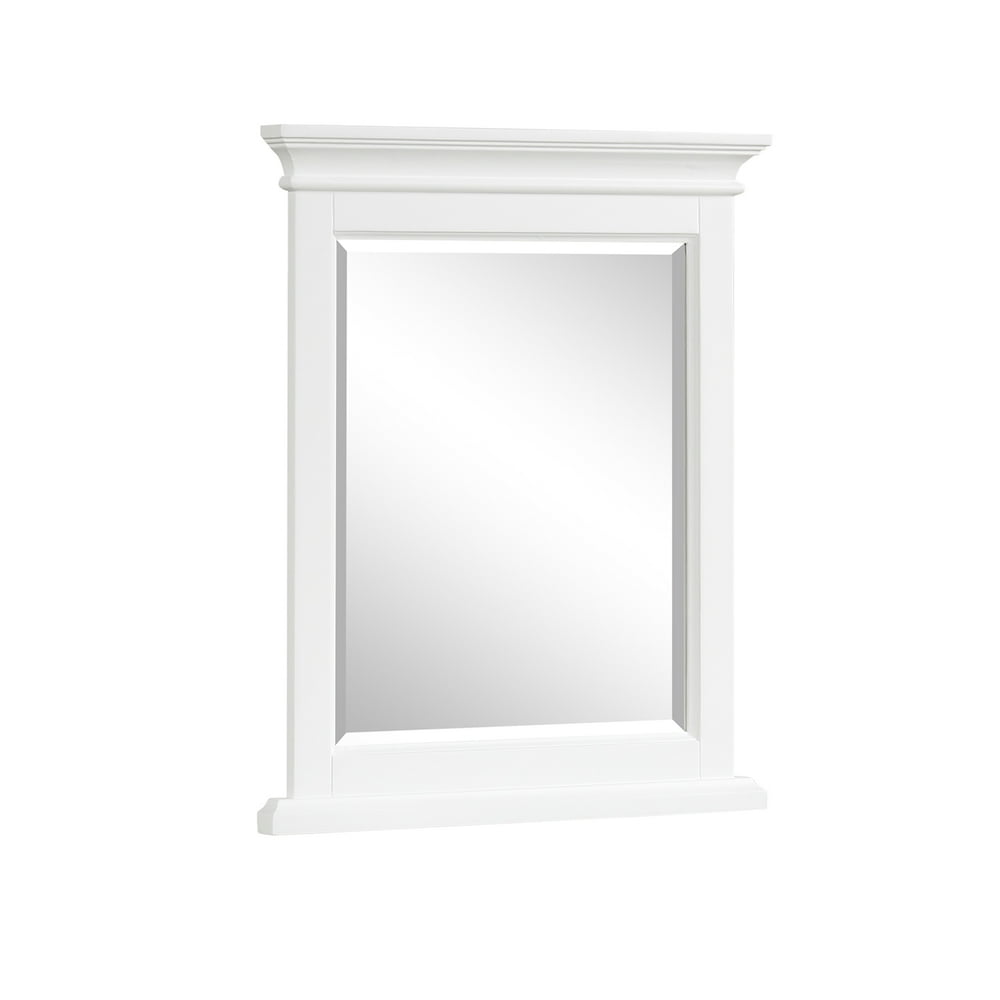 EVIVA Britney 24X30 Inch White Transitional Bathroom Mirror