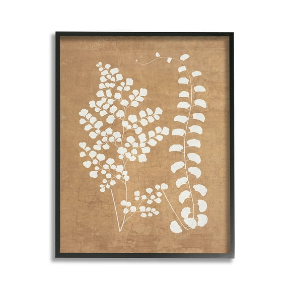 Stupell Industries Boho Garden Sprigs Botanical & Floral Painting Black Framed Art Print Wall Art, 11 x 14