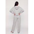 thumbnail image 4 of Women's Zip Front Bubble Hem Hooded Sweatshirt, 4 of 4