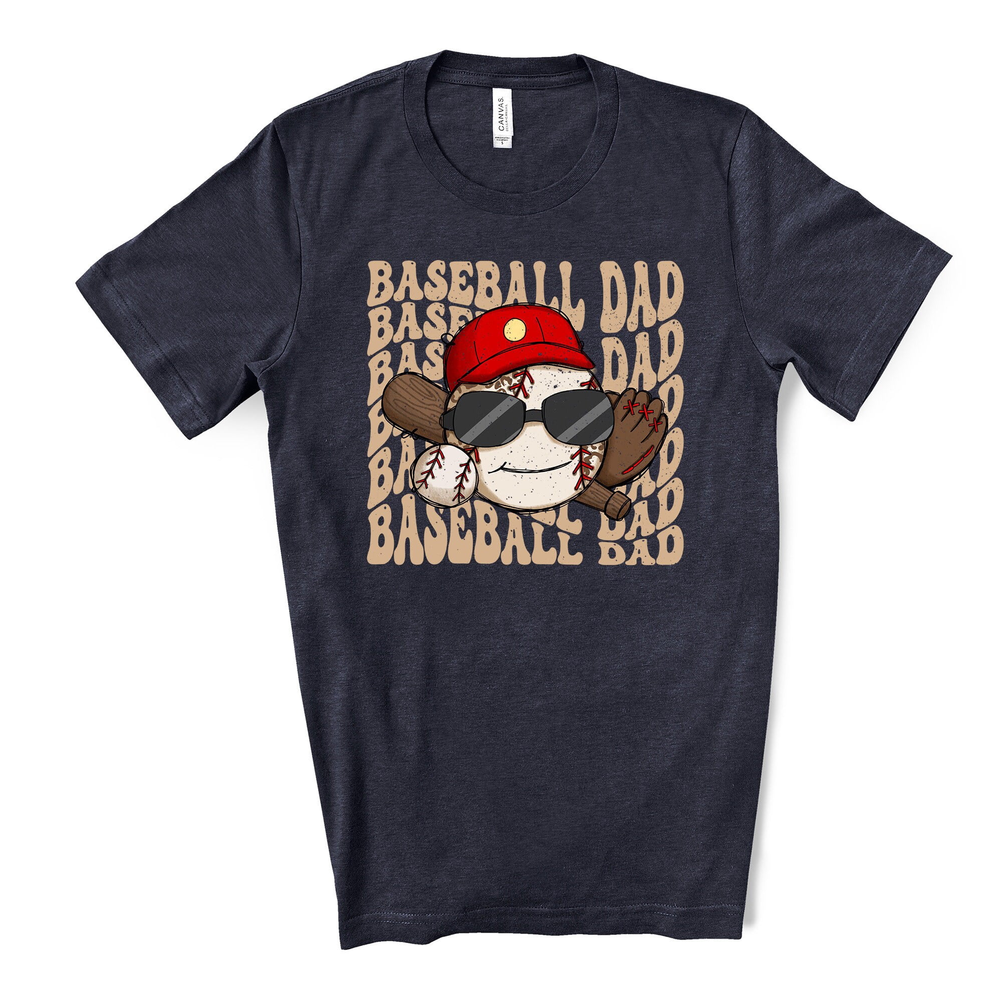 Baseball Dad Tee: Bella + Canvas Unisex Shirt