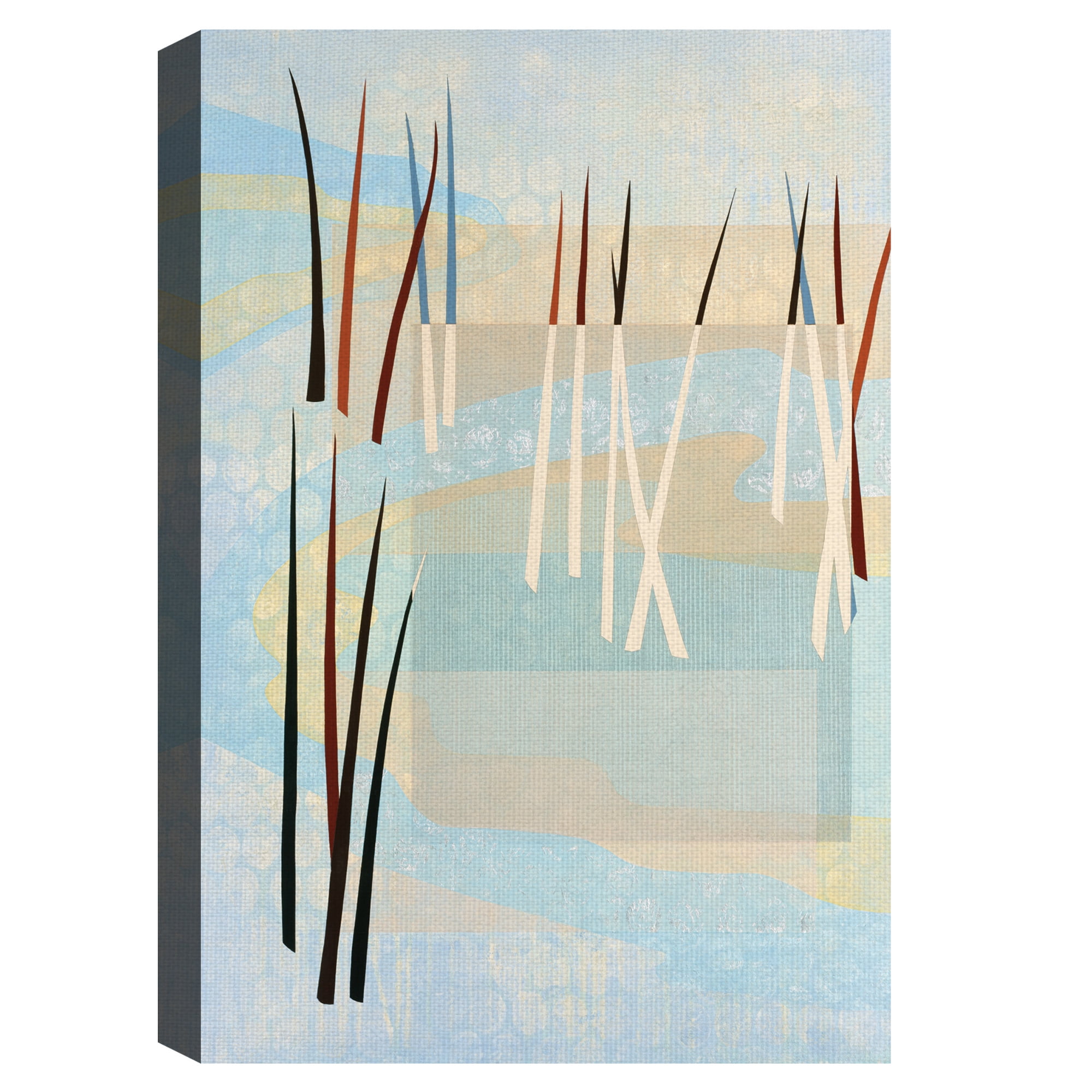 Masterpiece Art Gallery Reeds In The Pond By Mary Calkins Canvas Art Print 24" x 36"