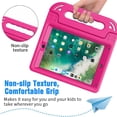 thumbnail image 4 of BMOUO Kids Case for iPad 5th/6th Generation (9.7-inch, 2017/2018), iPad Air 2 / iPad Pro 9.7 Case with Built-in Screen Protector, Shockproof Protective Cover with Handle Stand for Kids, Rose, 4 of 8