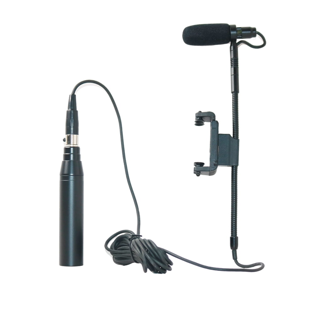 Violin Clip-On Musical Instrument Microphone for Fiddle Hypercardioid Gooseneck Condenser Microphone Compatible For AKG Bodypack Transmitter