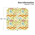 thumbnail image 2 of Kdxio Cartoon Snake8 Funny Coasters,4 Pcs Leather Coasters,Housewarming Gifts,Protect Furniture from Water Marks Scratch and Damage, 2 of 8