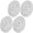 Silver, variant on lanema 4PCS Premium PVC Coasters Decorative Gold Foils Pattern Nonslip Heat Resistant