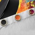 thumbnail image 4 of jejeloiu Ice Hockey Sport Blackout Curtains Set of 2 (52x84 Each),Boys Ball Game Window Curtains,Multicolor Graffiti Ink Curtains and Drapes For Boys Teens,Breathable Home Decor, 4 of 6