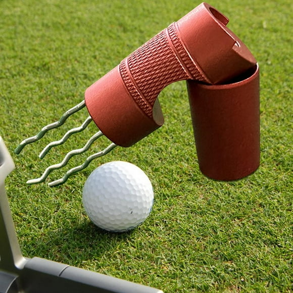 Herramienta de reparación de divot de golf, Horquilla de reparación de marcas de tono, Tenedor de putting green multiusos portátil, Horquilla de campo