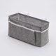 thumbnail image 1 of Hanging Storage Basket for Headboard, Bunk Bed, Dorm, Book, Phone, Magazine, Bed, Bedside Easy to Install (Dark Gray), 1 of 5