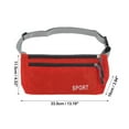 thumbnail image 4 of Unique Bargains 1 Pc Breathable Running Belt Diamond Fanny Pack for Sports to Carry Phone Keys Red, 4 of 6