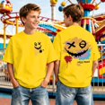 thumbnail image 2 of Boys Graphic Tees Under $10 Short Sleeve Shirts Casual Back to School Playwear Funny Cool #01 Yellow 10-11 Years, 2 of 6