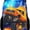 B, variant on Jumbo Dinosaur Truck Backpack - 17 Inch Large Capacity School Bag with Padded Straps, Lightning & Fire Print Daypack for All age, Travel & Outdoor Sports