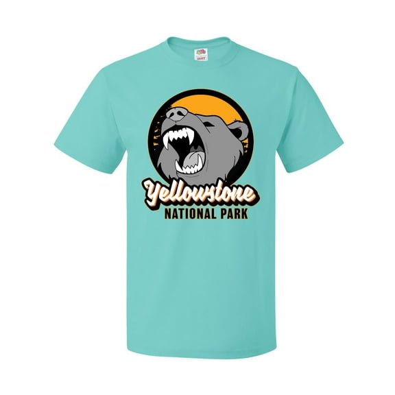 Inktastic Yellowstone Growling Bear T-Shirt