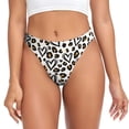 thumbnail image 1 of Balery Heart Leopard Tangas de Algodón para Mujer con Estampado – Ropa Interior Sexy, Transpirable, G-string-XX-Large, 1 of 6