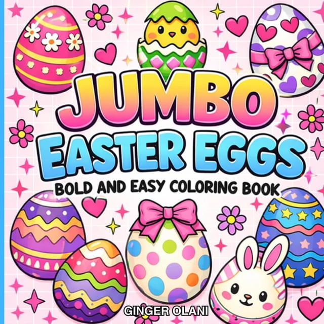Libro para colorear de huevos de Pascua jumbo, edición independiente